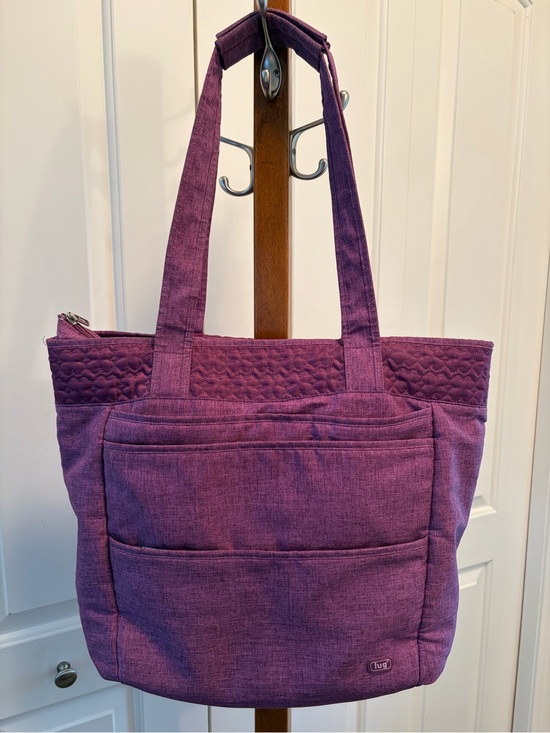 lug Handbags - lug Original Puddle Jumper Travel Tote in Heathered Plum